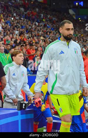 Gianluigi Donnarumma (Italie) lors de l'UEFA Euro 2024 - Espagne vs Italie, Championnat d'Europe de football de l'UEFA à Gelsenkirchen, Allemagne, le 20 juin 2024 Banque D'Images