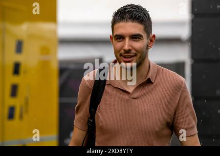 Montmelo, Espagne, 21 juin 2024, Esteban Ocon, de France, concourt pour Alpine . The Build Up, 10e manche du championnat de formule 1 2024. Crédit : Michael Potts/Alamy Live News Banque D'Images