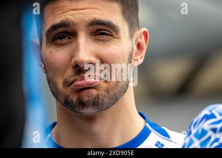 Montmelo, Espagne, 21 juin 2024, Esteban Ocon, de France, concourt pour Alpine . The Build Up, 10e manche du championnat de formule 1 2024. Crédit : Michael Potts/Alamy Live News Banque D'Images