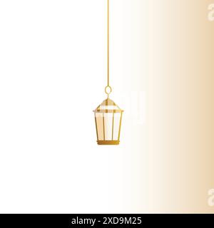 Fond de voeux décoratif de style plat Eid mubarak Illustration de Vecteur