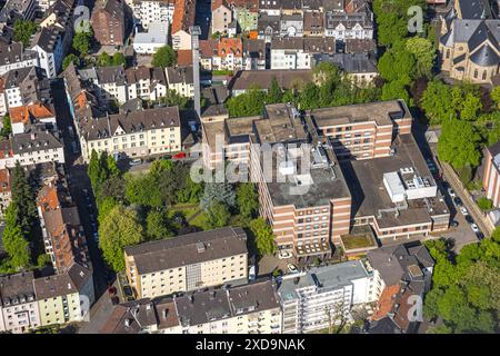 Vue aérienne, Klinik kath. Krankenhaus Hagen composés-Josefs-Hospital, Altenhagen, Hagen, Ruhr area, Rhénanie du Nord-Westphalie, Allemagne, DE, Europe, pho aérien Banque D'Images