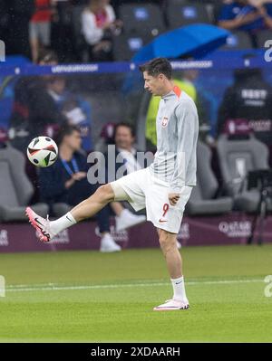 Olympiastadion, Berlin, Allemagne. 21 juin 2024. Euro 2024 Groupe d Football, Pologne contre Autriche ; Lewandowski de Pologne réchauffe crédit : action plus Sports/Alamy Live News Banque D'Images