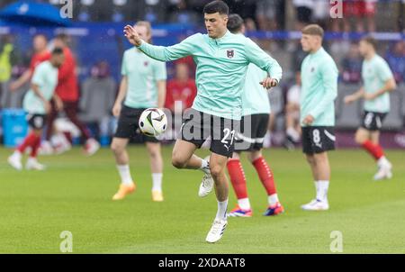 Olympiastadion, Berlin, Allemagne. 21 juin 2024. Euro 2024 Groupe d Football, Pologne contre Autriche ; Daniliuc d'Autriche réchauffe crédit : action plus Sports/Alamy Live News Banque D'Images