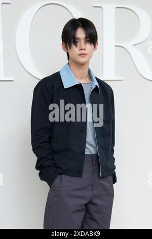 Paris, France. 21 juin 2024. Yeonjun assiste au défilé Dior homme printemps/été 2025 dans le cadre de la Fashion week à Paris, France, le 21 juin 2024. Photo Aurore MARECHAL/ABACAPRESS. COM Credit : Abaca Press/Alamy Live News Banque D'Images