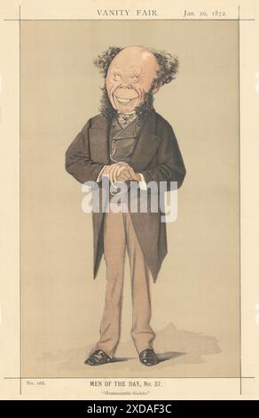 VANITY FAIR SPY CARICATURE Doctor Frederick Quin 'Société homéopathique' 1872 Banque D'Images