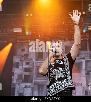 Copenhague, Danemark. 21 juin 2024. Australske Karnivool paa Hades Scenen fredag den 21. juni 2024 Under Copenhagen rock- og metalfestivalen paa Refshaleoeen i Koebenhavn. (Foto : Torben Christensen/Scanpix 2024) crédit : Ritzau/Alamy Live News Banque D'Images