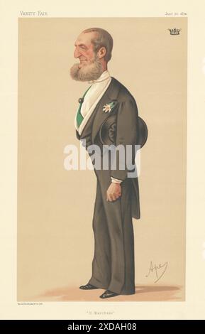 VANITY FAIR ESPION CARICATURE le Marquis d'Azeglio 'il Marchese' Espagne. APE 1874 Banque D'Images