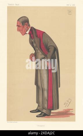 VANITY FAIR SPY CARICATURE James Paget 'chirurgie' Docteur chirurgien pathologiste 1876 Banque D'Images