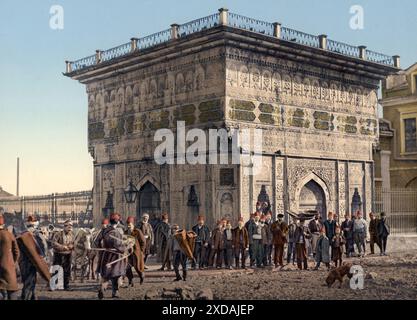 Tophane Fountain, Constantinople, Türkei, Historisch, digital restaurierte Reproduktion von einer Vorlage aus dem 19. Jahrhundert, date d'enregistrement non STA Banque D'Images