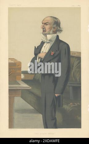 VANITY FAIR SPY CARTOON William Ewart Gladstone 'The People's William' PM 1879 Banque D'Images