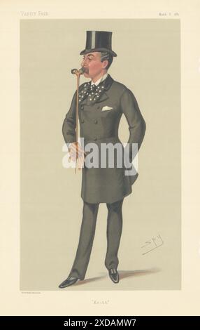 BANDE DESSINÉE D'ESPION VANITY FAIR, le colonel James « Keith » Fraser. Imprimé militaire 1880 Banque D'Images