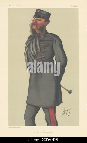 BANDE DESSINÉE DE L'ESPION VANITY FAIR, le colonel Lewis Guy Phillips « Order at Wimbledon » 1880 Banque D'Images