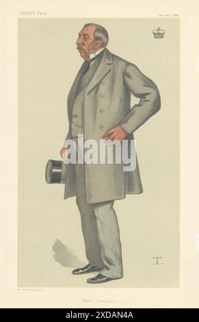 VANITY FAIR SPY CARICATURE The Marquis of Ailesbury 'Three Dowagers' Bucks 1880 Banque D'Images