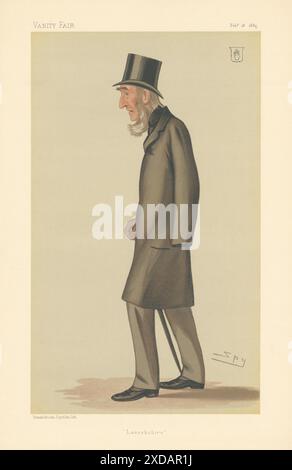 VANITY FAIR SPY CARTOON Sir Thomas Edward Colebrooke 'Lanarkshire' 1885 imprimé Banque D'Images