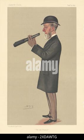 LE DESSIN ANIMÉ de L'ESPION VANITY FAIR Joseph Henry Houldsworth 'The New Steward' Racing 1890 Banque D'Images