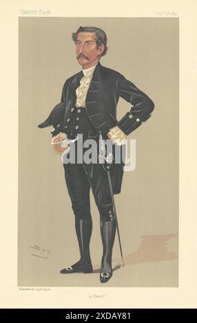 LE DESSIN ANIMÉ de L'ESPION VANITY FAIR Harry Seymour Foster 'Un shérif. Lowestoft MP 1891 Banque D'Images