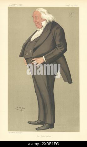 CARICATURE D'ESPION DE VANITÉ Frederick Joseph Bramwell 'un arbitre' Business 1892 Banque D'Images