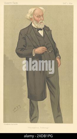 CARICATURE D'ESPION VANITY FAIR Dr Samuel Wilks 'Philosophical Pathology' Docteur 1892 Banque D'Images