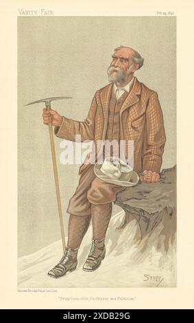 LE DESSIN ANIMÉ JAMES Bryce, UN ESPION DE VANITY FAIR, « Conseiller privé, Professeur &… » 1893 Banque D'Images