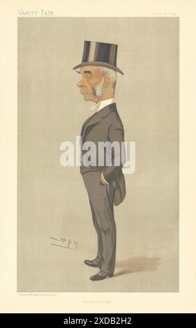 BANDE DESSINÉE D'ESPION VANITY FAIR Herbert Cozens-Hardy 'North Norfolk' MP 1893 Old print Banque D'Images