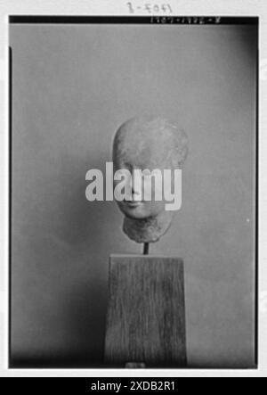 Sculpture appartenant à Albert Rothbart. Collection de photographies Genthe. Banque D'Images