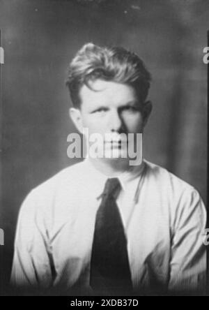 Geddes, Norman Bel, Mr., photographie de portrait. Collection de photographies Genthe. Banque D'Images