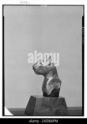 Sculpture appartenant à Albert Rothbart. Collection de photographies Genthe. Banque D'Images