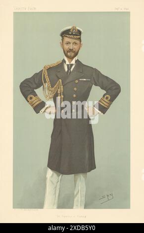 VANITY FAIR SPY CARTOON Seymour John Fortescue 'an Equerry in Waiting' 1895 Banque D'Images