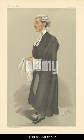 LE DESSIN ANIMÉ de VANITY FAIR SPY Henry Fielding Dickens 'son père a inventé…' 1897 Banque D'Images