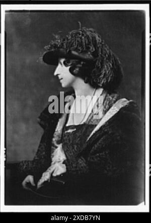 Galli-Curci, Mme., photographie de portrait. Collection de photographies Genthe. Banque D'Images