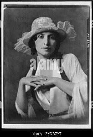 Galli-Curci, Mme., photographie de portrait. Collection de photographies Genthe. Banque D'Images