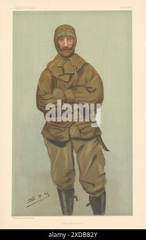 VANITY FAIR SPY CARTOON Frederick Jackson 'Franz Josef Land'. Explorer 1897 Banque D'Images