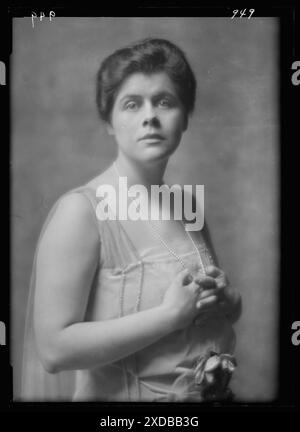 Beecher, Janet, Miss, portrait. Collection de photographies Genthe. Banque D'Images