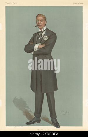 AUSTEN Chamberlain, CARICATURE D'ESPION DE VANITY FAIR, 'East Worcestershire'. MP 1899 Banque D'Images