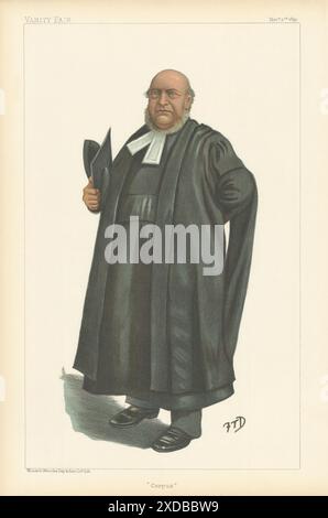 VANITY FAIR SPY CARICATURE Rev Thomas Fowler, Oxford Vice-chancelier 'Corpus' 1899 Banque D'Images