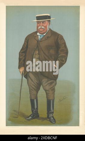 VANITY FAIR SPY CARTOON Arthur Yates. Porter un bateau. Par Cloister 1900 print Banque D'Images