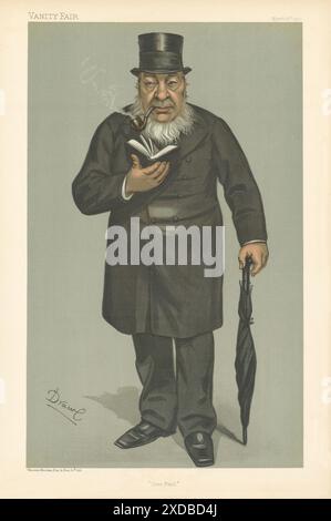 VANITY FAIR SPY CARTOON Président sud-africain Paul Kruger 'Oom Paul' 1900 Banque D'Images