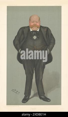 VANITY FAIR SPY DESSIN ANIMÉ Baron Arthur de Rothschild 'Eros' Finance 1900 print Banque D'Images