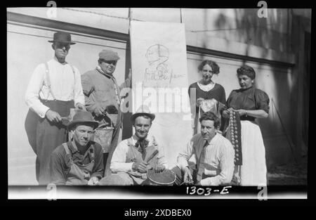 Production théâtrale avec Margaret Anglin et d'autres. Collection de photographies Genthe. Banque D'Images