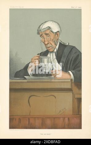 VANITY FAIR SPY CARTOON juge Gainsford Bruce 'Slow & Steady' juge 1900 Banque D'Images