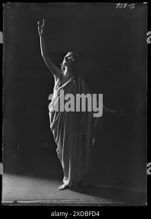 Danseuse Isadora Duncan. Collection de photographies Genthe. Banque D'Images