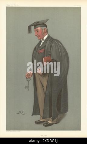 LE DESSIN ANIMÉ EDWARD Compton Austen-Leigh, UN ESPION DE VANITY FAIR, « The Flea ». Eton Master 1901 Banque D'Images