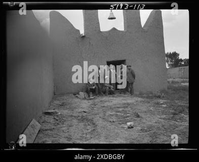 Acoma, Nouveau-Mexique vues sur la région. Collection de photographies Genthe. Banque D'Images