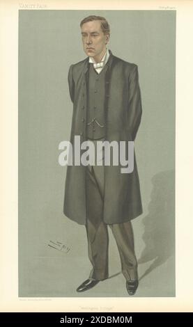 VANITY FAIR SPY CARICATURE Rev Bertram Pollock 'Wellington College'. Clergé 1902 Banque D'Images