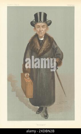 LE DESSIN ANIMÉ Frederick Ridgeway, évêque de Kensington, EST UN ESPION DE VANITY FAIR. Clergé 1903 Banque D'Images