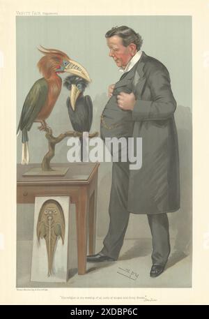 VANITY FAIR SPY CARTOON Edwin Ray Lankester 'sa religion est le culte...' 1905 Banque D'Images