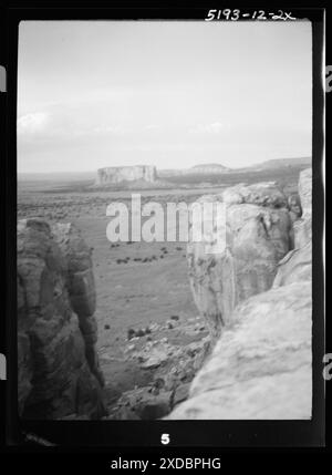 Acoma, Nouveau-Mexique vues sur la région. Collection de photographies Genthe. Banque D'Images