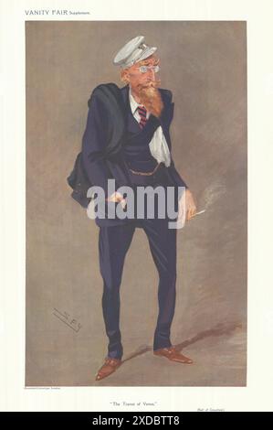 VANITY FAIR SPY CARTOON James Lindsay, comte de Crawford 'transit of venus' 1908 Banque D'Images