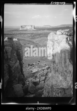 Acoma, Nouveau-Mexique vues sur la région. Collection de photographies Genthe. Banque D'Images