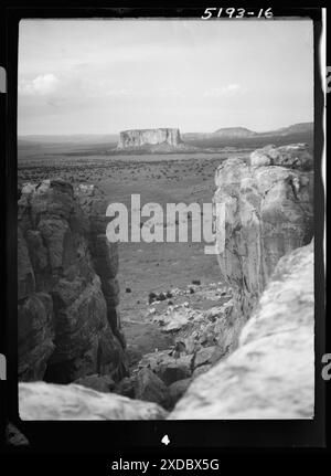 Acoma, Nouveau-Mexique vues sur la région. Collection de photographies Genthe. Banque D'Images